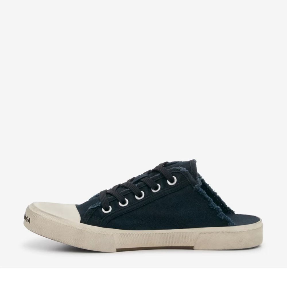 Balenciaga Black Mule Slip On Sneakers - Picture 4 of 9
